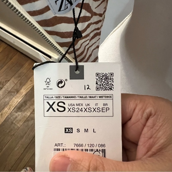 Zara brown leopard corset top (xs) - Picture 11 of 17